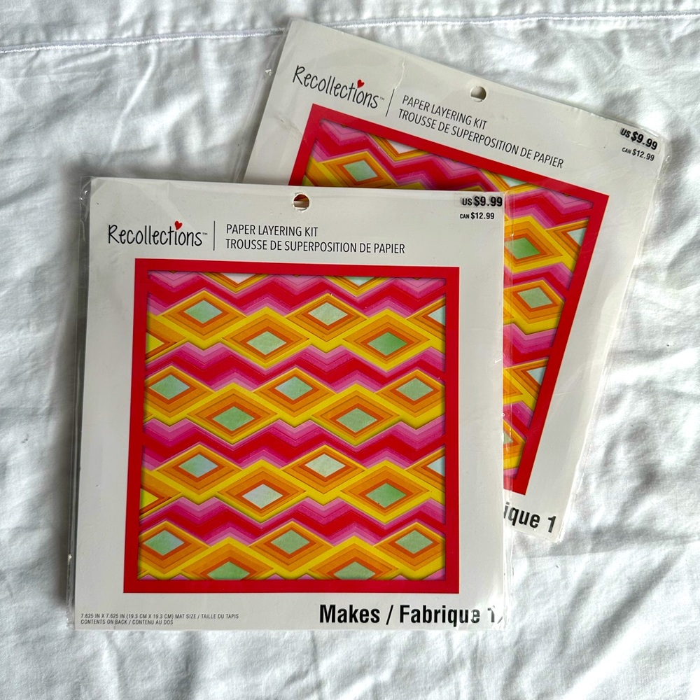 New 2 Recollections Paper Layering Kit – Geometric Design